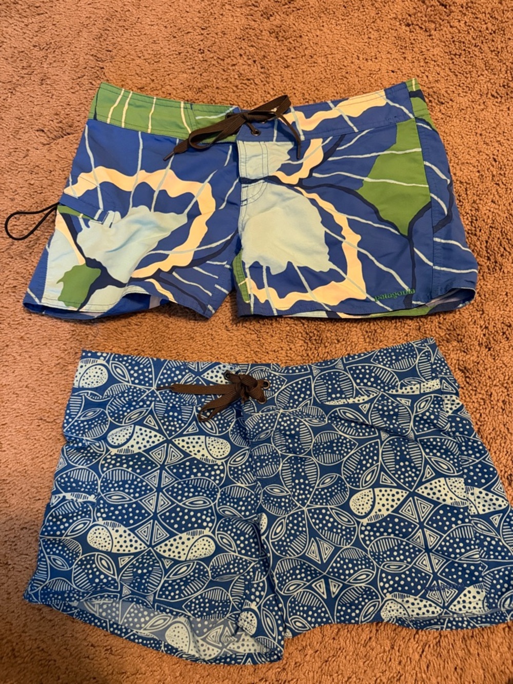 Patagonia two pair ladies, size 4 shorts